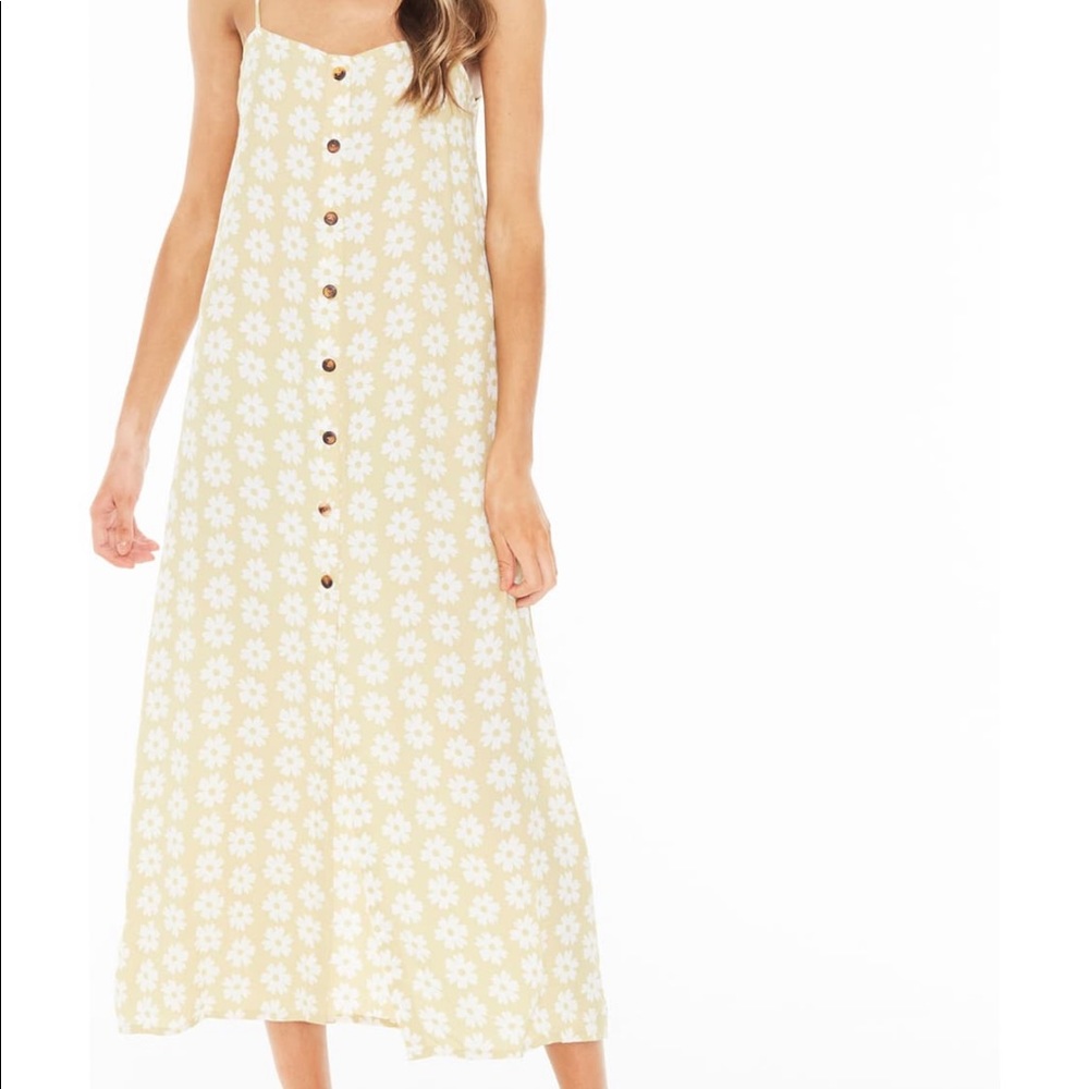 Faithfull the Brand arrieta midi dress -yellow - Picture 4 of 5